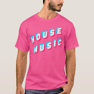 Camiseta Música House Disco Baile Dj Edm Rave Glitch Óptico