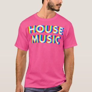 Camiseta Música House Glitch Ilusión Óptica Edm Rave Dj