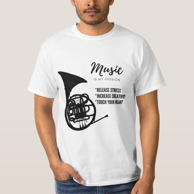 Camiseta música, instrumento (Anverso)