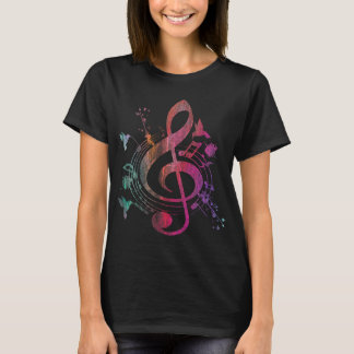 Camiseta Música Instrumento musical Aves Treble Clef