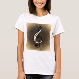 Camiseta Música Instrumentos notas baile melodías radio tec