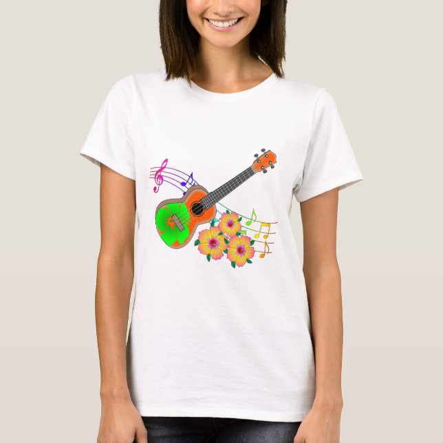 Camiseta Música insular ucraniana tropical (Anverso)