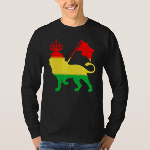 Camiseta Música Jamaicana Reggae Rasta León Rastafari
