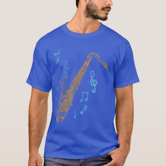 Camiseta Música Jazz De Música Saxofónica