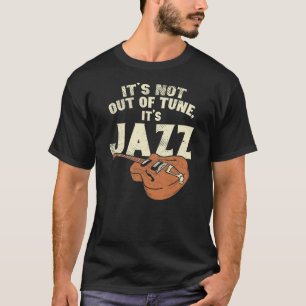 Camiseta música jazz, guitarra eléctrica de jazz y música d