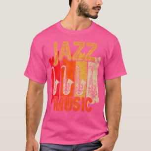 Camiseta Música Jazz Saxofón
