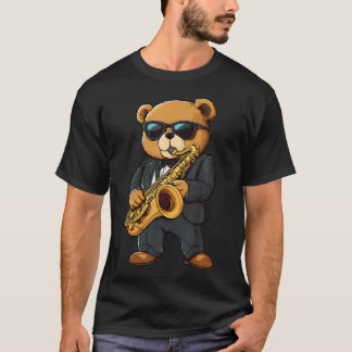 Camiseta Música Jazz Saxofón Teddy Gafas de Sol