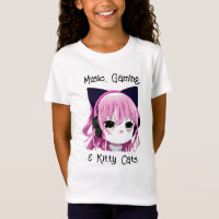 Música, juegos y gatos gitanos | Chica Anime