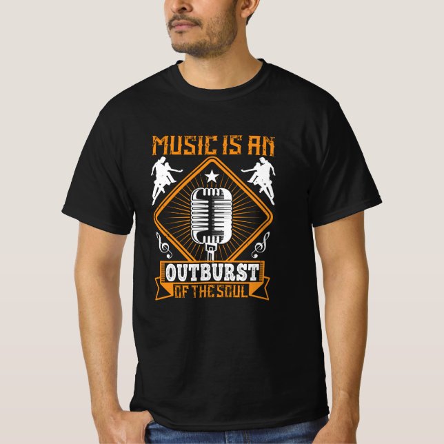 Camiseta Música - La Música Es Un Brote Del Alma (Anverso)