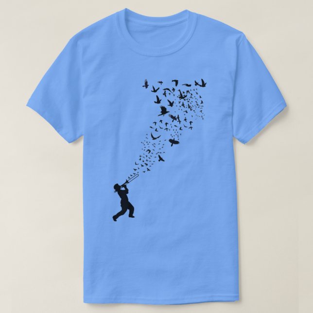 Camiseta Música libre y los pájaros 3 (Diseño del anverso)