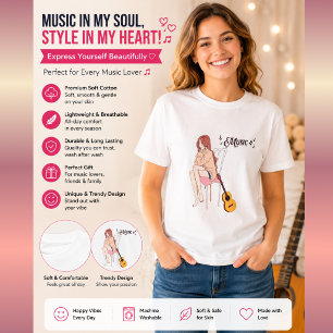 Camiseta Música Lofi y chica de anime Amante de otaku y m