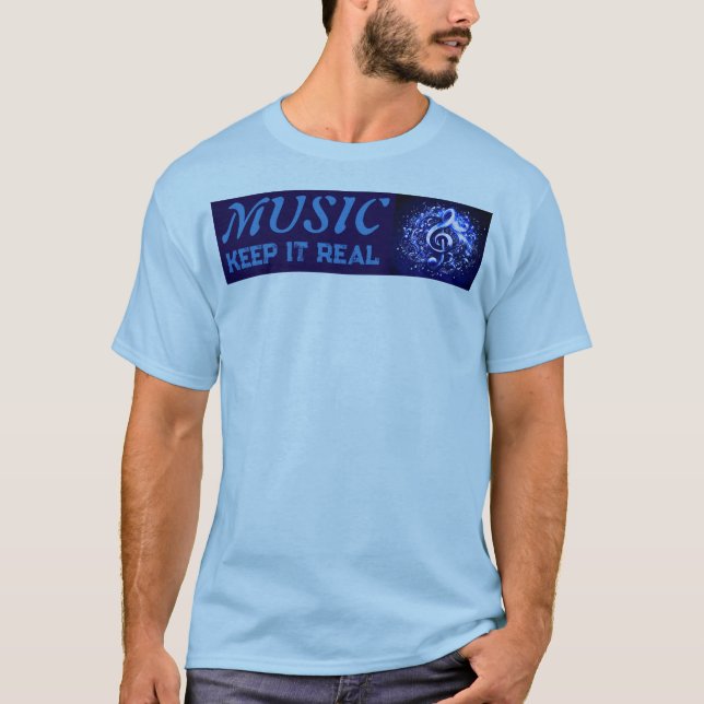 Camiseta MÚSICA - Manténlo Real  (Anverso)