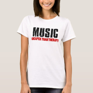 Camiseta Música más barata que terapia