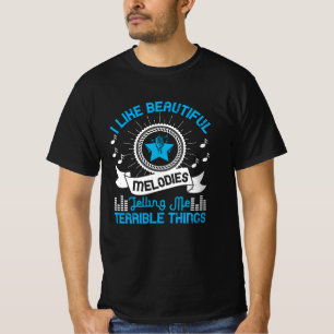 Camiseta Música - Me gustan las melodías hermosas