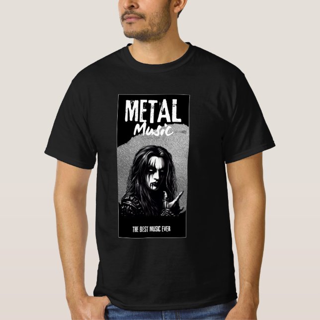 Camiseta Música metalizado (Anverso)