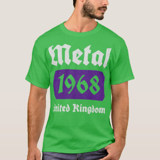 Camiseta Música metalizado 1968 Vintage