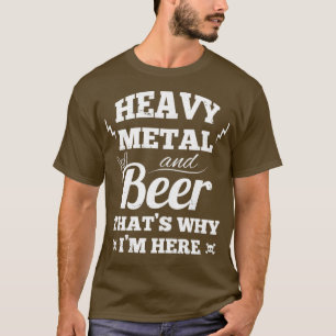 Camiseta Música metalizado fuerte y cerveza 2
