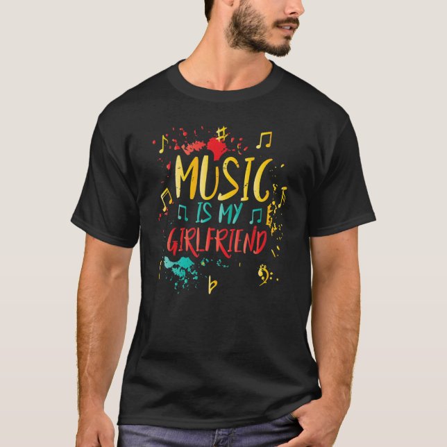 Camiseta Música: Mi novia maestra Chistes (Anverso)