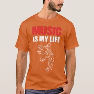 Camiseta Música Mi Vida Músico y Artista Regalo amigo