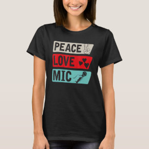 Camiseta Música Mic de los jugadores de Mic Instrumental de