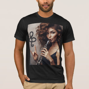 Camiseta Música moderna Clarinet