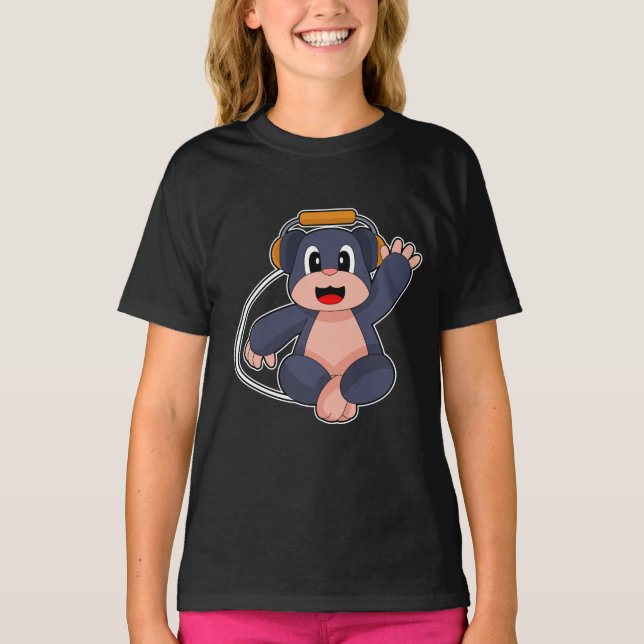 Camiseta Música Mole Auricular (Anverso)