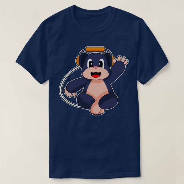 Camiseta Música Mole Auricular (Diseño del anverso)