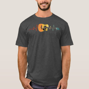 Camiseta Música musical de guitarra vintage