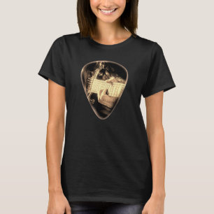 Camiseta Música musical de guitarrista de Púa de guitarra e