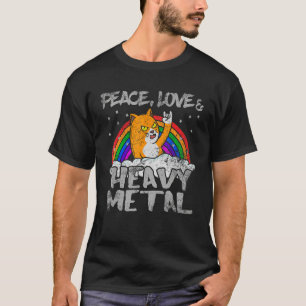 Camiseta Música musical de rock instrumental para gatos en