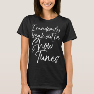 Camiseta Música musical divertida de Broadway que irrumpe a