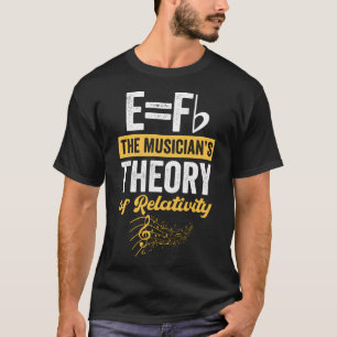 Camiseta Música Musical Nota La Teoría Del Músico De Relati
