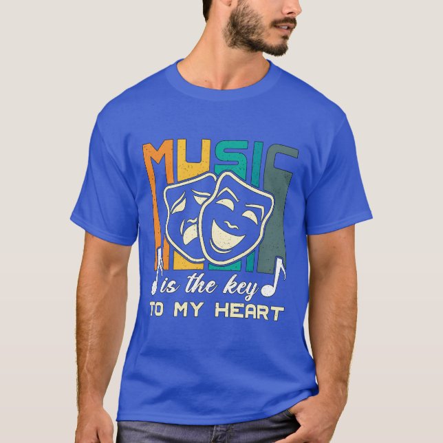 Camiseta Música musicalheatre Ishe Keyo Broadway Drama dive (Anverso)