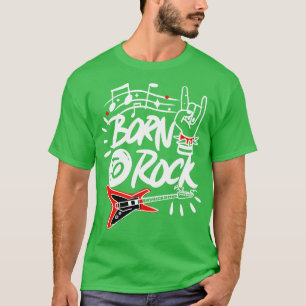 Camiseta Música Nacida para Rock Rock and Roll Aficionado d