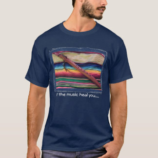 Camiseta Música nativa de la flauta de la cura