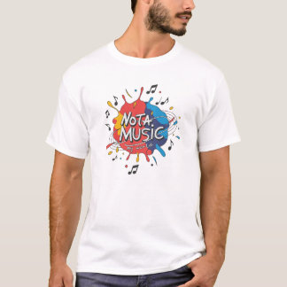 Camiseta MÚSICA NOTA Mi diseño mundial - Esplash de pintura
