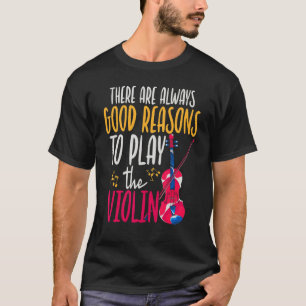 Camiseta Música Notas Instrumento musical Violín Violinista