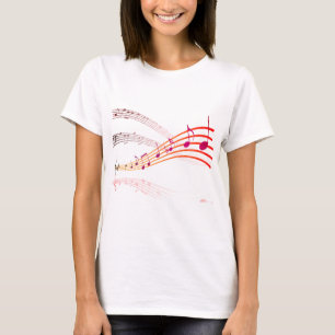 Camiseta Música, notas, música