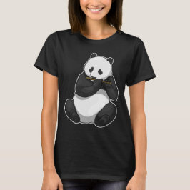 Camiseta Música panda flauta