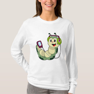 Camiseta Música para auriculares en oruga