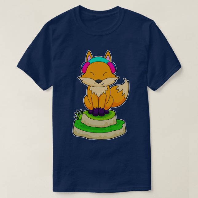 Camiseta Música para auriculares Fox (Diseño del anverso)
