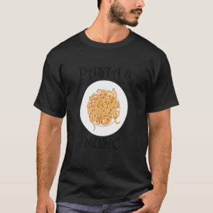 Camiseta Música pasta nota a Clef Spaghetti