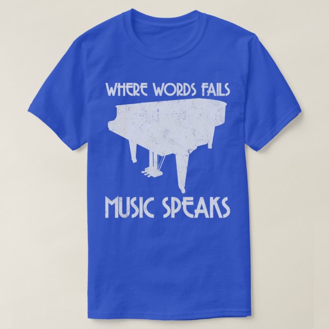 Camiseta Música pianista (Diseño del anverso)