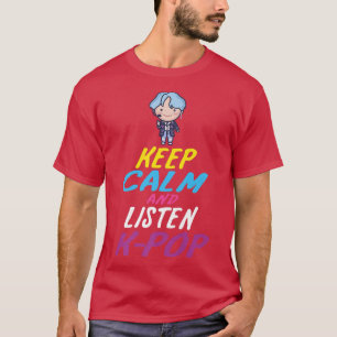 Camiseta Música pop coreana - Mantengan la calma y escuchen
