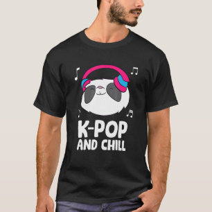 Camiseta Música Pop K Y Música Coreana Chill Panda