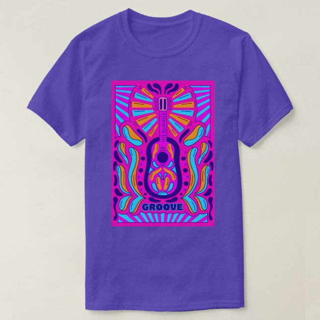 Camiseta Música psicodélica (Diseño del anverso)