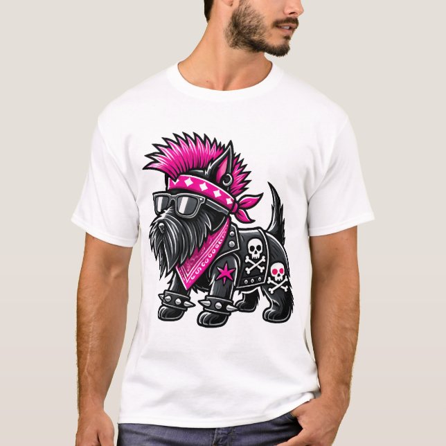 Camiseta Música Punk Terrier Escocés (Anverso)