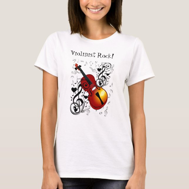 Camiseta ¡Música que roca! (Anverso)