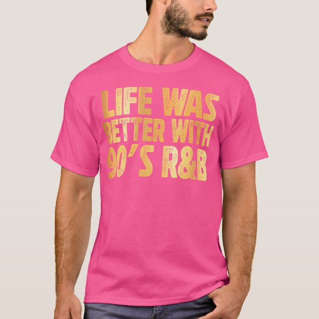Camiseta Música Rb De 90 Para Hombres Chica Rnb Rhythm (Anverso)
