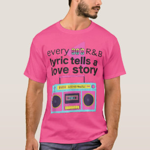 Camiseta Música Rb De 90 Para Hombres Chica Rnb Rhythm